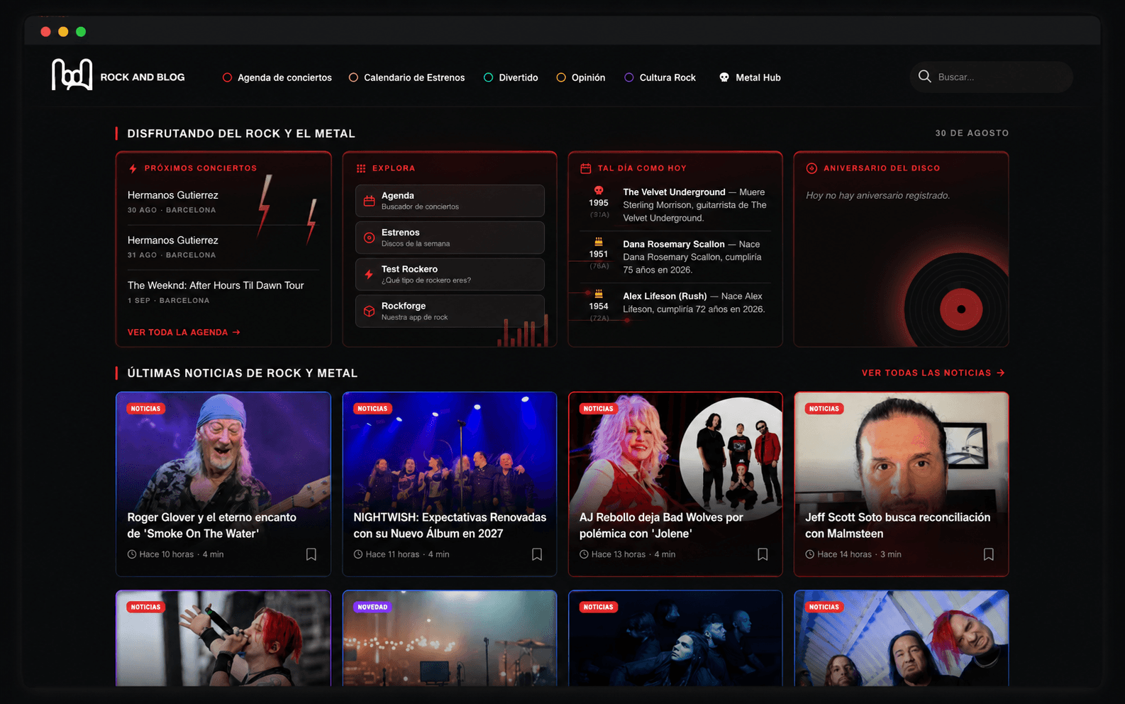 Homepage and news layer designed around editorial depth and constant publishing